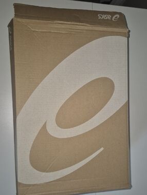 Asics Brown Cardboard Shoe Box with White Logo